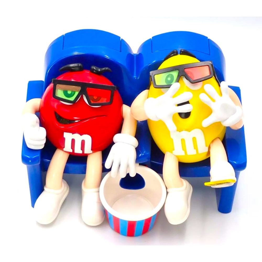 Vintage M&M Candy Dispenser At The Movies in 3-D Collectible Limited Edition